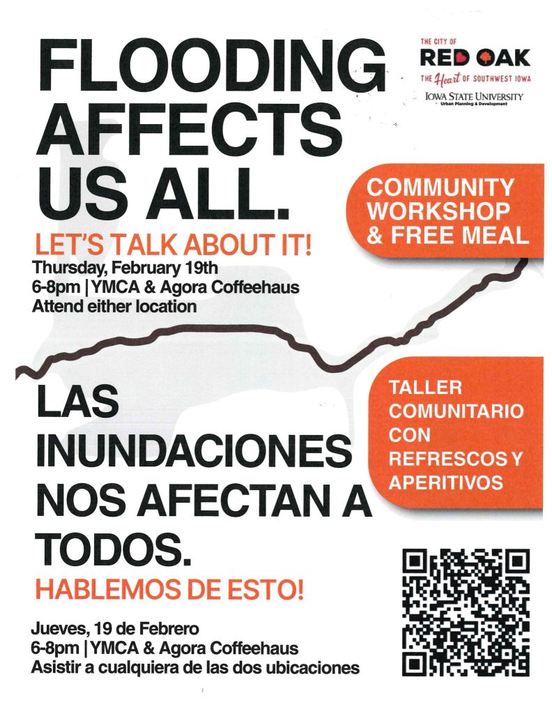 Iowa State students invite Red Oak residents to Feb. 19 housing and floodplain input meetings