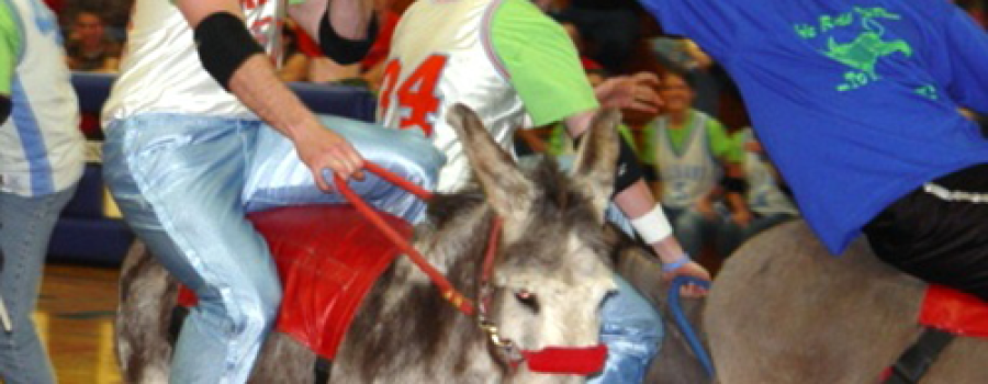 Donkey Basketball in Essex Monday March 23
