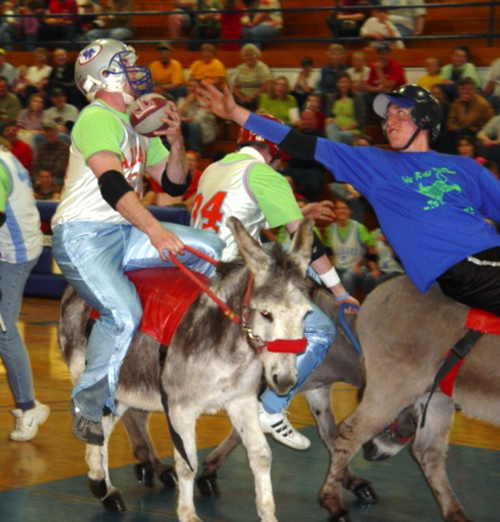 Donkey Basketball in Essex Monday March 23
