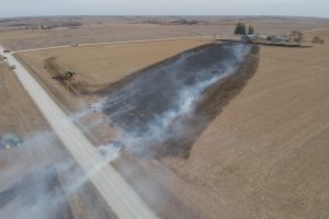 Multiple southwest Iowa fire departments responded to a field fire Saturday afternoon