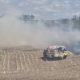 Essex and Red Oak Fire Departments were dispatched to the 1300 block of K Ave (rural Essex) on a reported grass/field fire near a residence