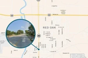 Bridge replacement of the Hwy 48 bridge over Red Oak Creek, 1.3 miles south of U.S. 34 is schedule to start Monday May 11