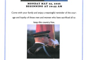 Montgomery County Court of Honor Memorial Day Program, Monday May 25, 10:45 AM