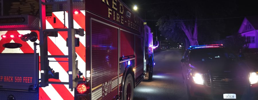 Red Oak Firefighters Respond to Smoke Report at Apartment Building
