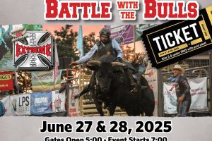 Battle with the Bulls Friday June 26 and Saturday June 27 in Sidney, Iowa