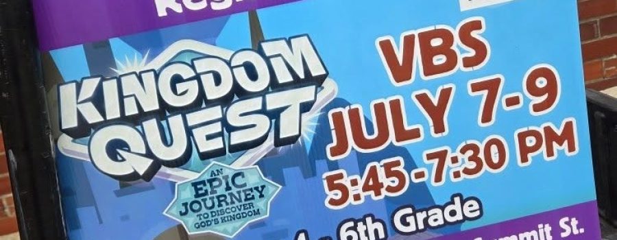 Red Oak First Christian Church will host VBS July 7 – 9