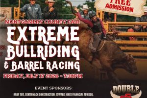FREE Bull Ride at the Montgomery County Fair, Friday July 17
