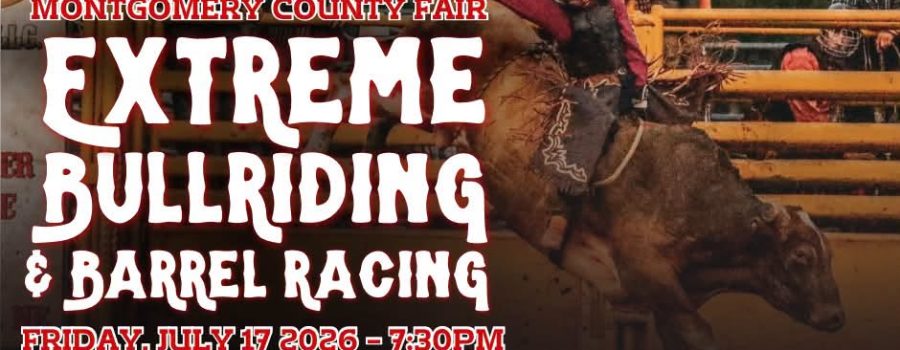 FREE Bull Ride at the Montgomery County Fair, Friday July 17