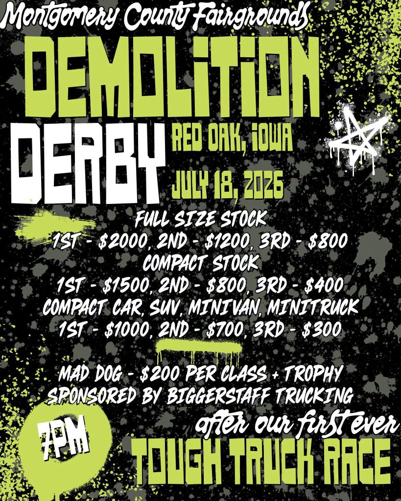 Montgomery County introduces New Tough Truck Competition ahead of the Demolition Derby