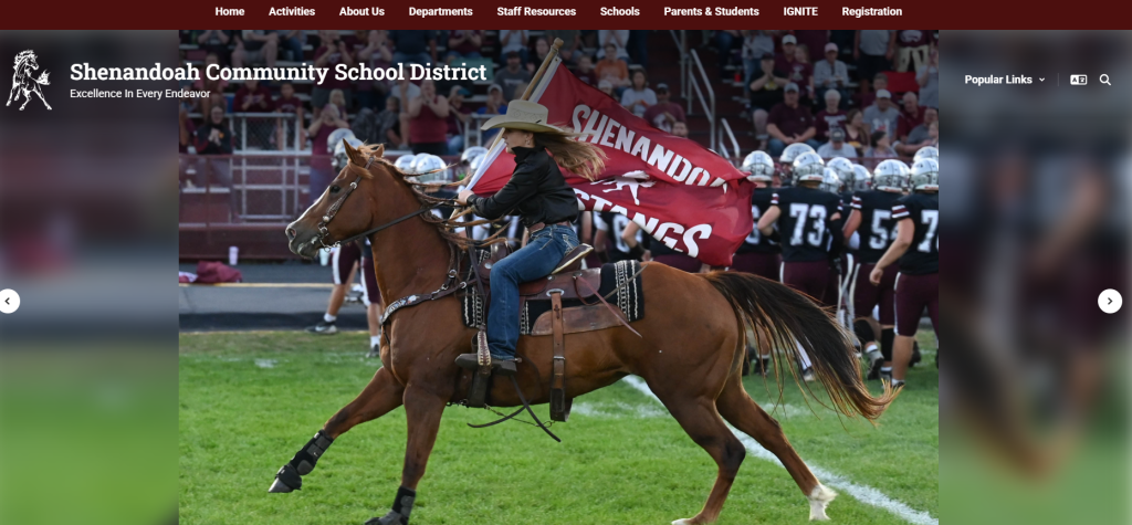 Shenandoah CSD new district website and ParentSquare Communication 