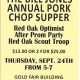 The Bill Jones Annual Pork Chop Supper Thursday September 24 in Red Oak