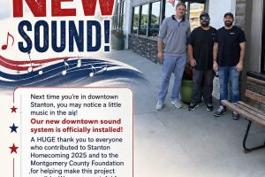The sound system project in Stanton discussed over the past year is complete